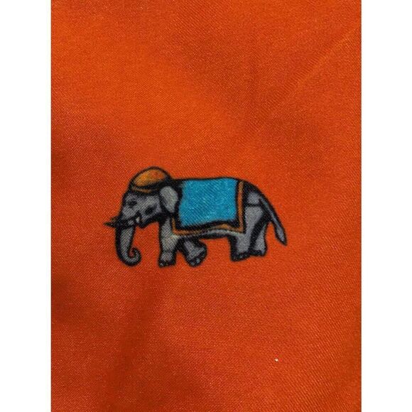 Jachs Men's Orange New York Elephant Pattern Swim Trunks Shorts Size XL - Picture 4 of 7